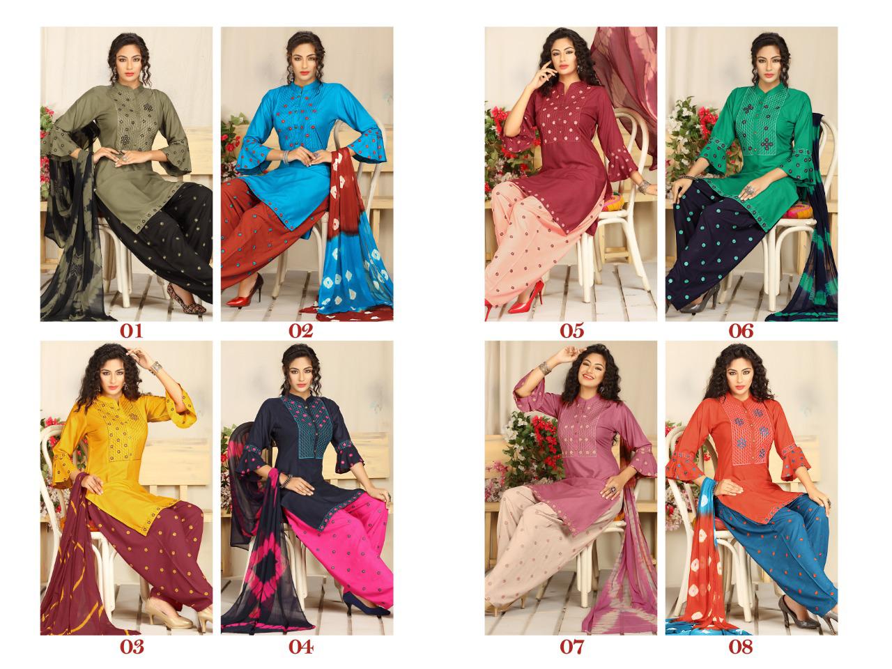 Manjeera Patrani 1 Rayon With Bell Sleeves Latest Fancy Designer Readymade Dress Collection